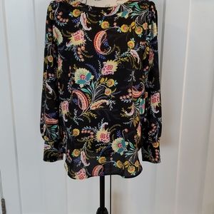 Loft pretty floral and paisley flowy top